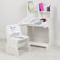 Дитяча парта растишка Bambi B 2071-20 Париж рожевий