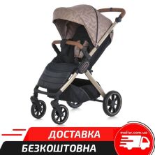 Дитяча коляска El Camino ME 1053G-2 DYNAMIC PRO Special Beige регульована ручка "Пір'я"