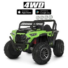 Дитячий двомісний електромобіль машина джип квадроцикл баггі Bambi Racer 4WD M 4453EBLR-5 зелене**