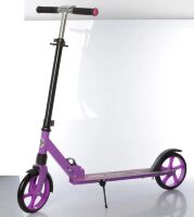 Дитячий підлітковий двоколісний складаний самокат iTrike SR 2-049-1-V алюмінієвий /ПУ колесах / фіолетовий