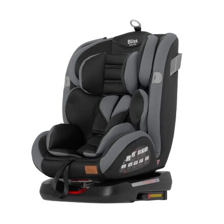 Автокрісло дитяче TILLY Bliss T-535 Dark Grey гурт 0+1+2+3 ISOFIX з поворотом темно-сіре