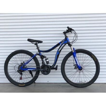Спортивний велосипед двоколісний TopRider 910 колеса 26 дюймів / 21 швидкість / SHIMANO / Синій