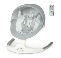 Дитяча электрокачель-шезлонг Заколисуючий центр ME 1074 MYLA Soft Pink сірий з рожевим **
