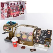 Дитячий ігровий набір магазин кав'ярня Ice cream shop , автомат кави, термінал, світло звук 2 види 818-275-305