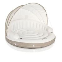 Надувний пліт зі спинкою і тентом INTEX 58292 для плавання **