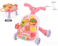 Дитяча каталка ходунки трансформер столик із музикою Рожеві HB 0040 AB
