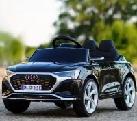 Дитячий двомісний електромобіль M 5899EBLR-2 Audi SQ8, шкіряне сидіння, 2 мотори, музика, світло, чорний