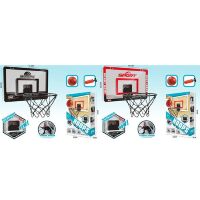 Дитяче баскетбольне кільце MR 1323 електронне табло, звук, сітка, м'яч, насос 2 кольори