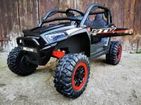 Дитячий електромобіль джип баггі M 5990EBLR-2(24V) шкіряне сидіння 4 мотора чорний