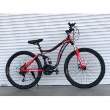 Спортивний велосипед двоколісний TopRider 910 колеса 26 дюймів / 21 швидкість / SHIMANO / Червоний