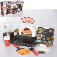 Дитячий ігровий набір магазин Піцерія, кава-машина, блендер термінал, світло звук 2 види