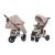 Прогулянкова дитяча коляска CARRELLO Vista CRL-5511 Stone Beige з регульованою ручкою і дощовиком/бежева