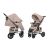 Прогулянкова дитяча коляска CARRELLO Vista CRL-5511 Stone Beige з регульованою ручкою і дощовиком/бежева