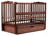 Ліжко Babyroom Веселка маятник, ящик, відкидний пліч DVMYO-3 бук горіх