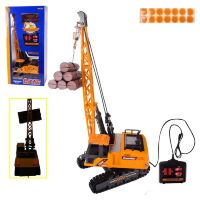 Будівельна техніка на р/к 6384 Кран на батарейках / на радіокеруванні / рухома кабіна на 680 градусів