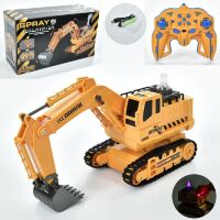 Дитячий Екскаватор на радіо-керуванні 6385 зі звуком, паром та підсвічуванням / на акумуляторі