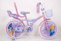 Дитячий двоколісний велосипед princes -20 у стилі Frozen (Холодне серце) з сидінням для ляльки та кошиком