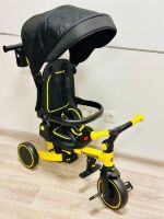 Дитячий беговел (триколісний велосипед) Tri-cycle 6в1 Cruiser Milano 002 чорно-жовтий