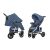 Прогулянкова дитяча коляска CARRELLO Vista CRL-5511 Denim Blue з регульованою ручкою і дощовиком/синя