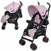 Дитяча прогулянкова коляска-тростина El Camino M 3427-8 King Рожевий