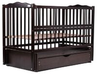 Ліжко Babyroom Веселка маятник, ящик, відкидний пліч DVMYO-3 бук венге