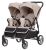 Коляска прогулочная CARRELLO Connect CRL-5502 Cotton Beige для двійні в льоні