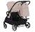 Коляска прогулочная CARRELLO Connect CRL-5502 Cotton Beige для двійні в льоні