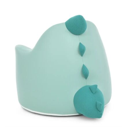 Дитяче м'яке крісло-пуфік M 5721 Dino "Динозаврик" Бірюзове меморіформ