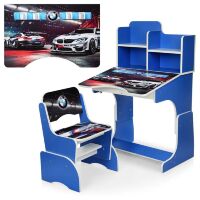 Дитяча парта зі стільчиком растишка Bambi W 2071-84-2 Машина синя**