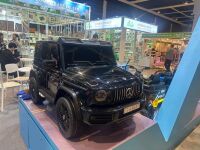 Дитячий двомісний електромобіль M 5880EBLRS-2(24V) Мерседес на 4 мотори, шкіряне сидіння, USB,MP3,LED, чорний фарбування