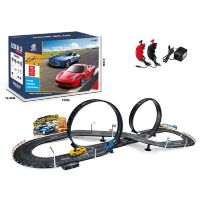 Трек траса на дистанційному управлінні KC-6605B електричний (від мережі), 2 пульти та 2 машинки