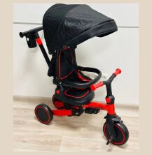 Дитячий беговел (триколісний велосипед) Tri-cycle 6в1 Cruiser Milano 002 чорно-червоний