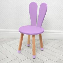 Дитячий стільчик з круглим сидінням Bambi 04-2VIOLET-ROUND "Зайчик" дерев'яний (МДФ) / колір фіолетовий**