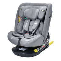 Дитяче автокрісло EL CAMINO ME 1188 i-HOLD Shadow Gray поворотне Top Tether isofix сіре