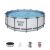 Каркасний круглий басейн BESTWAY 5612X розмір 427-122 см з картриджним фільтр-насосом Драбинкою і Тентом