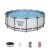 Каркасний круглий басейн BESTWAY 5612X розмір 427-122 см з картриджним фільтр-насосом Драбинкою і Тентом