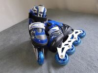 Ролики Дитячі Сині — Чорні розсувні Profi A 10079-S розмір (31-34)