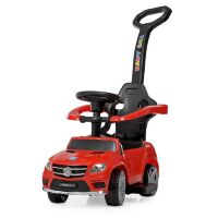Машина каталка толокар BAMBI M 4233-3 музика світло батьківська ручка червона**