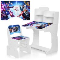 Дитяча парта зі стільчиком растишка Bambi W 2071-85-1 Марвел Месники біла**