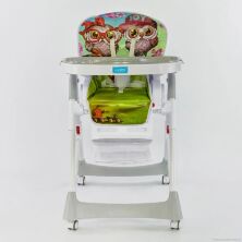 Дитячий стільчик для годування від народження JOY J 2050 біло-зелений