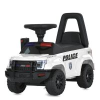 Дитяча каталка толокар M 5844-1 машинка "Ford Поліція" з гучномовцем та світловими ефектами, білий