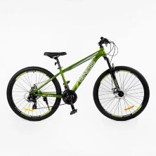 Спортивний велосипед 27.5 дюймів Corso "Genesis" GS-27105 рама 15" Saiguan 21 швидкість зелений
