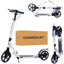 Двоколісний Самокат складаний Для дорослих iTrike SR2-018-11-WBL з ручним дисковим гальмом і замком**
