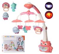 Карусель LIMO TOY HB 0007 ABCD Мобіль з підвісками на ліжечко музичний проектор **