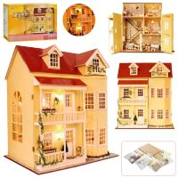 Будиночок для ляльок MD 1840 Ляльковий Дім "ЗБЕРИ САМ" з меблями триповерховий. Набір для творчості**