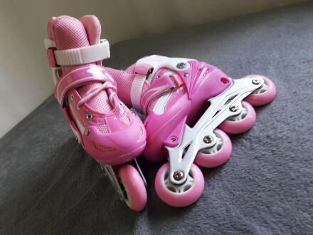 Дитячі ролики Рожеві Profi A10080-S розмір 31-34