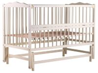 Ліжко Babyroom Веселка маятник, відкидний пліч DVMO-2 бук слонова кістка