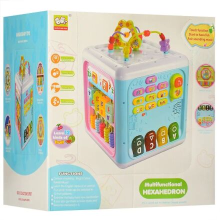 Розвиваюча іграшка Ігровий центр Логічний куб 838-63 зі звуковими та світловими ефектами