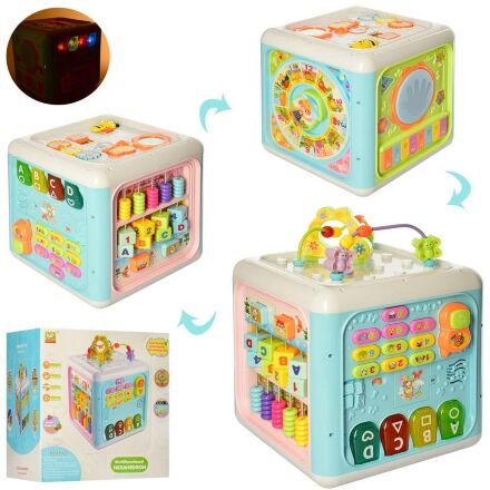 Розвиваюча іграшка Ігровий центр Логічний куб 838-63 зі звуковими та світловими ефектами