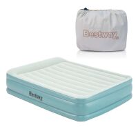 Велюровий матрац BestWay 67708 203-152-46 см з вбудованим електронасосом
